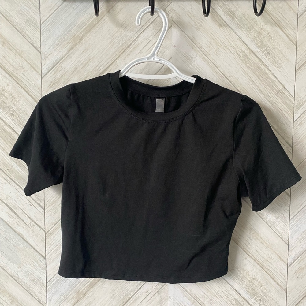 Classic Black Women's Crop Top